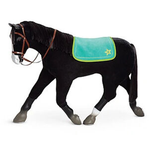 American Girl BLACK HORSE For Victorian Sleigh LG Tennesse Walker Reins Harness!
